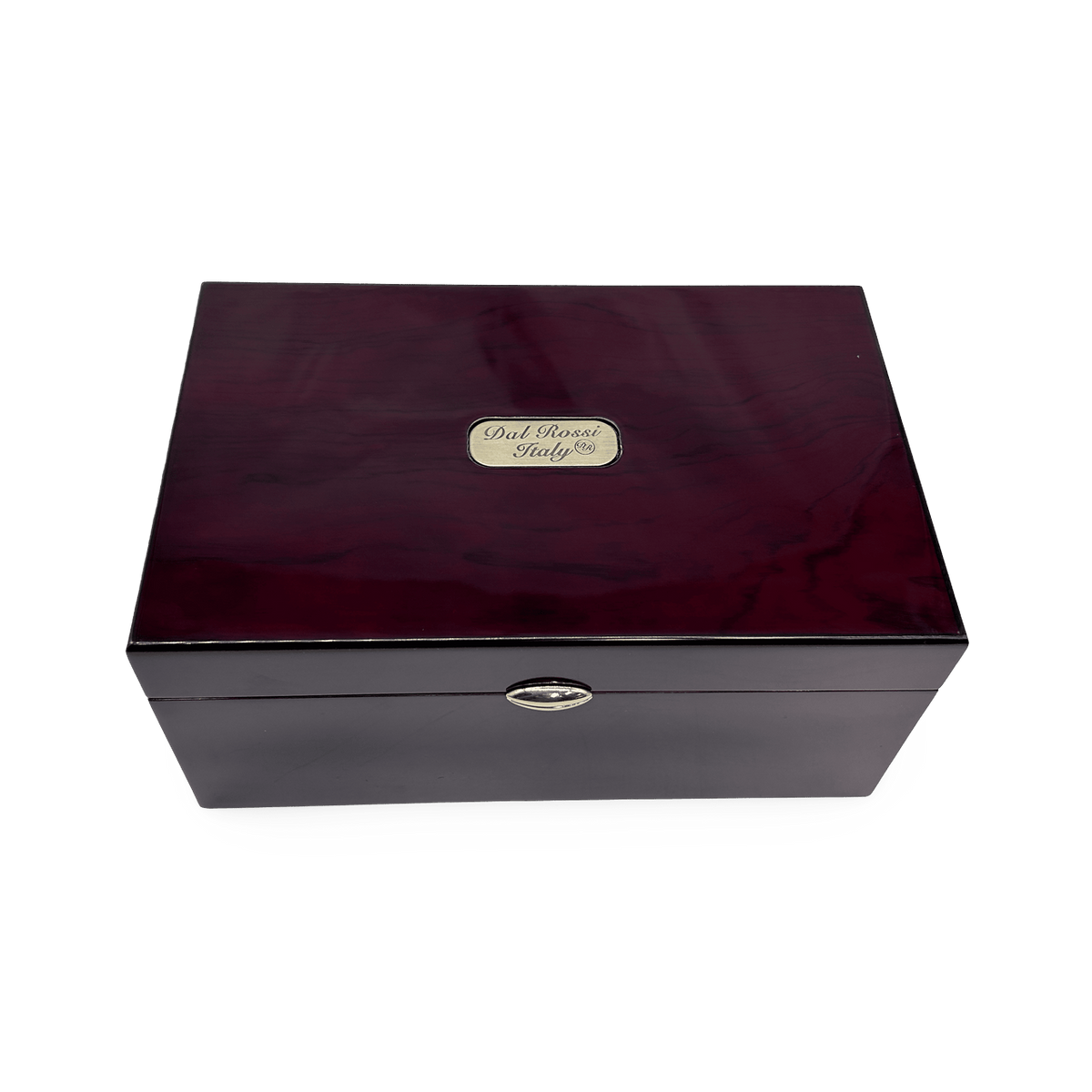 Dal Rossi Mahogany Storage Box for Chess Pieces - chipped veneer - top view