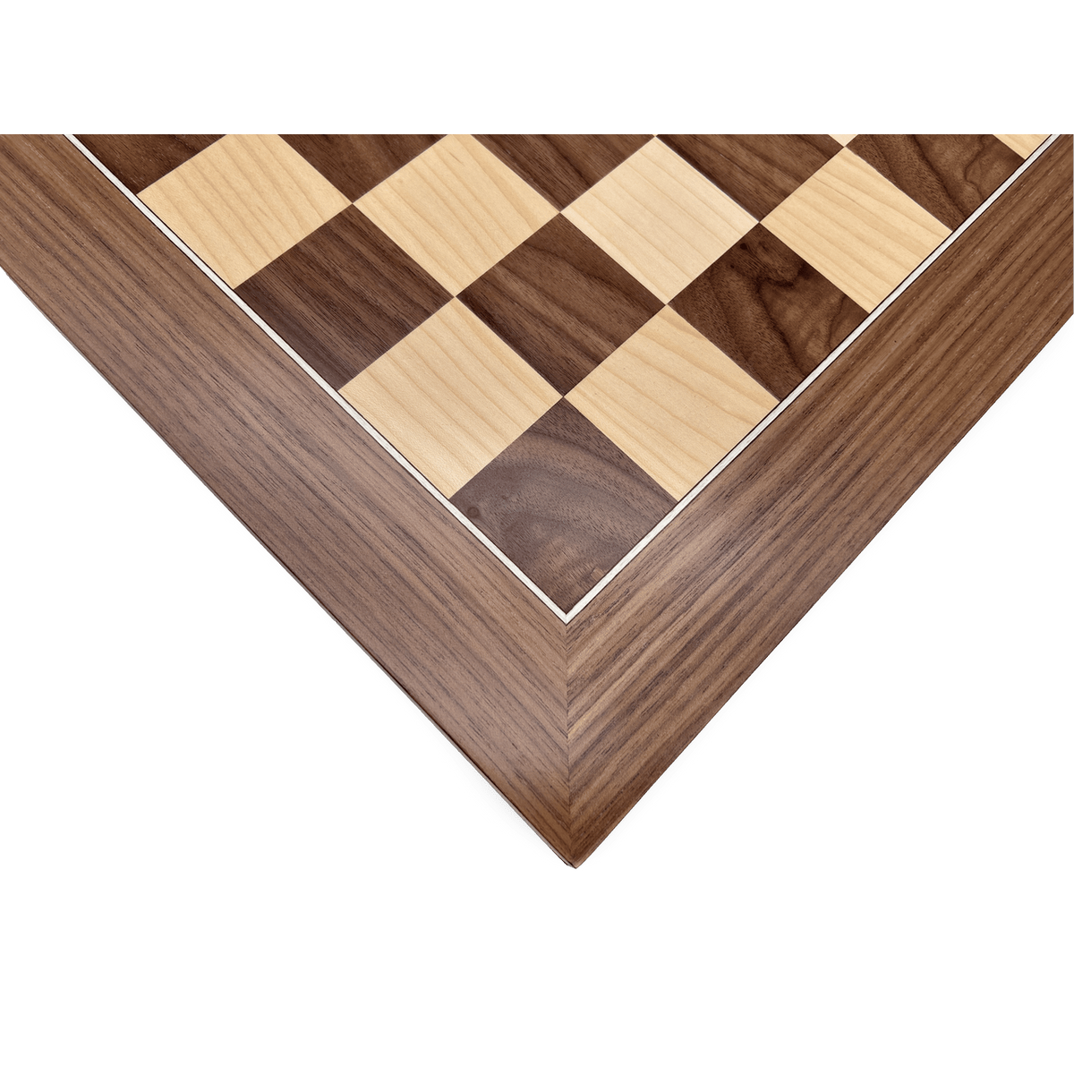 Dal Rossi Walnut Chessboard - imperfections - corner