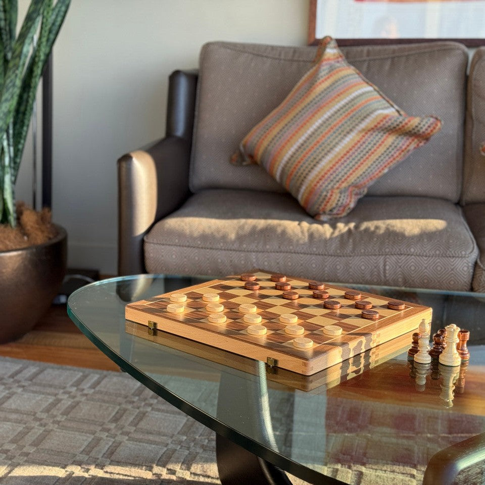 Classic Flip Combo – Chess & Checkers