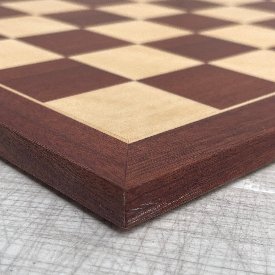 Mahogany Chessboard - minor imperfection - corner imperfection