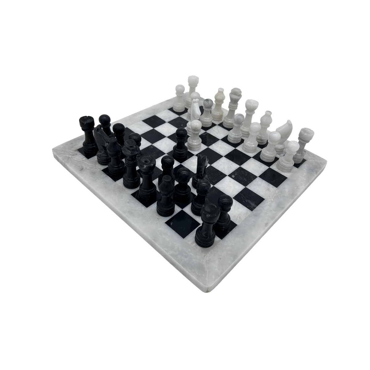 Black & White Marble Chess Set