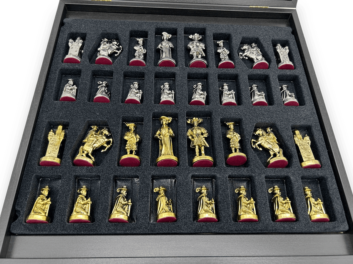 Emerald Knights Chess Set - chess pieces