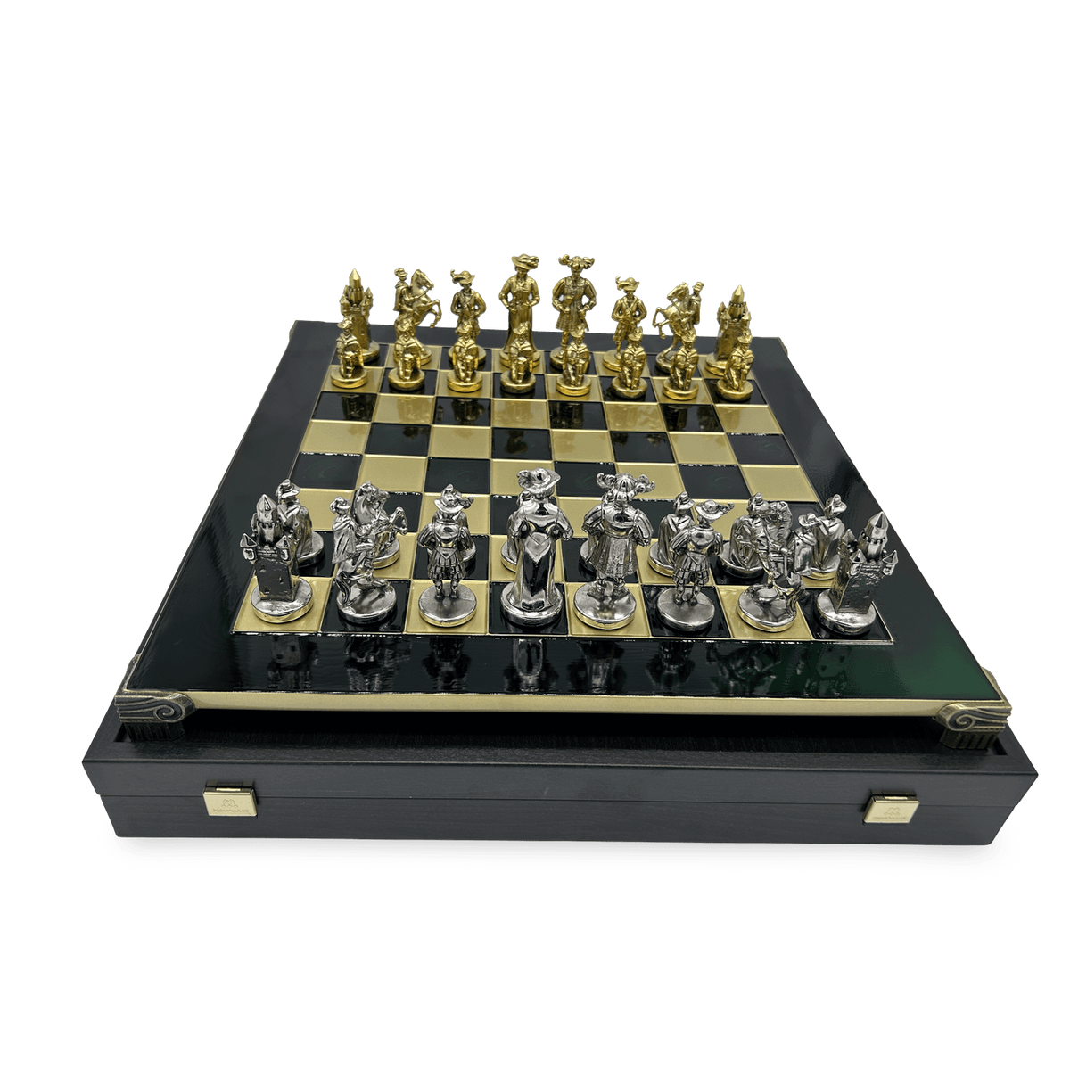Emerald Knights Chess Set - with the case