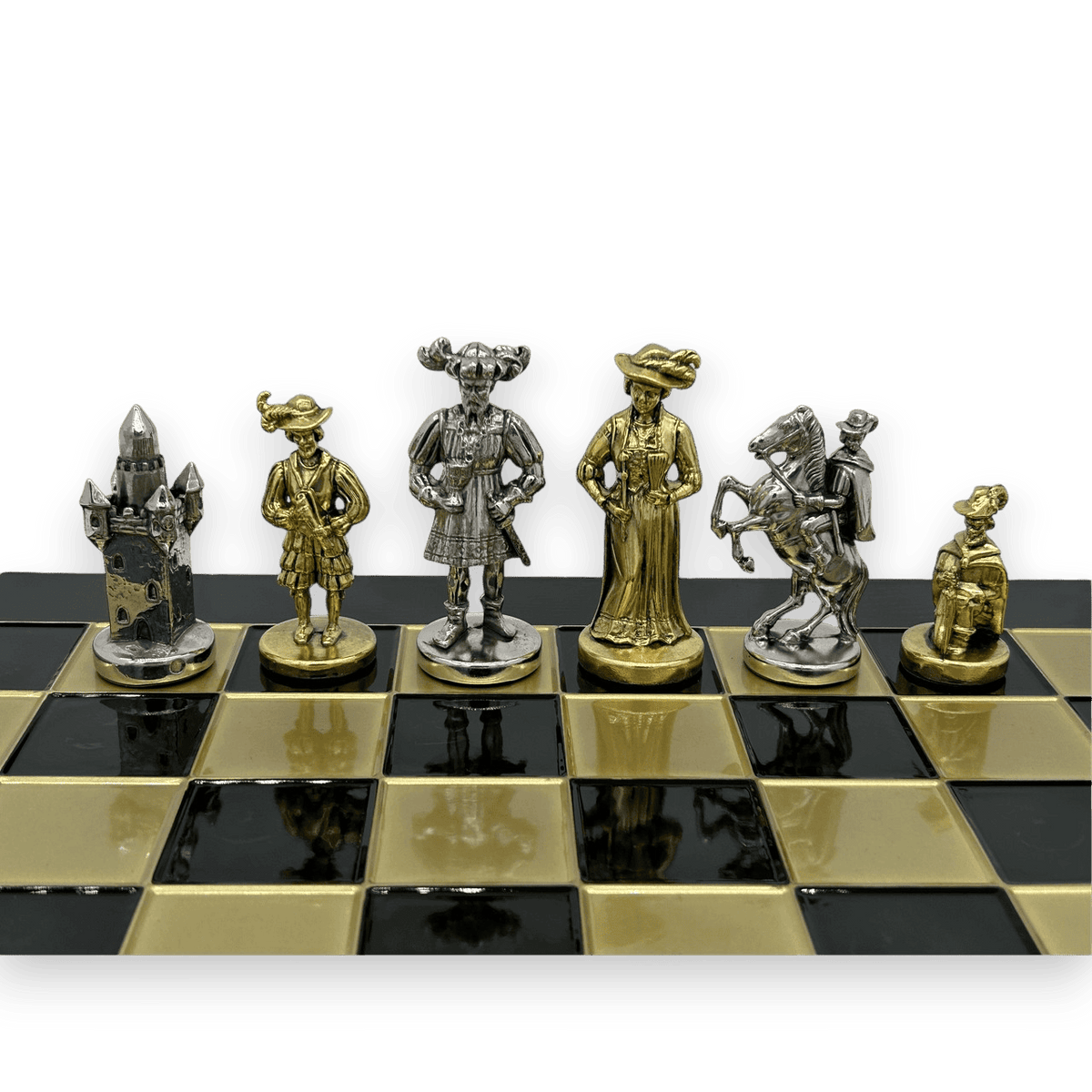 Emerald Knights Chess Set - Large - Chess Pieces