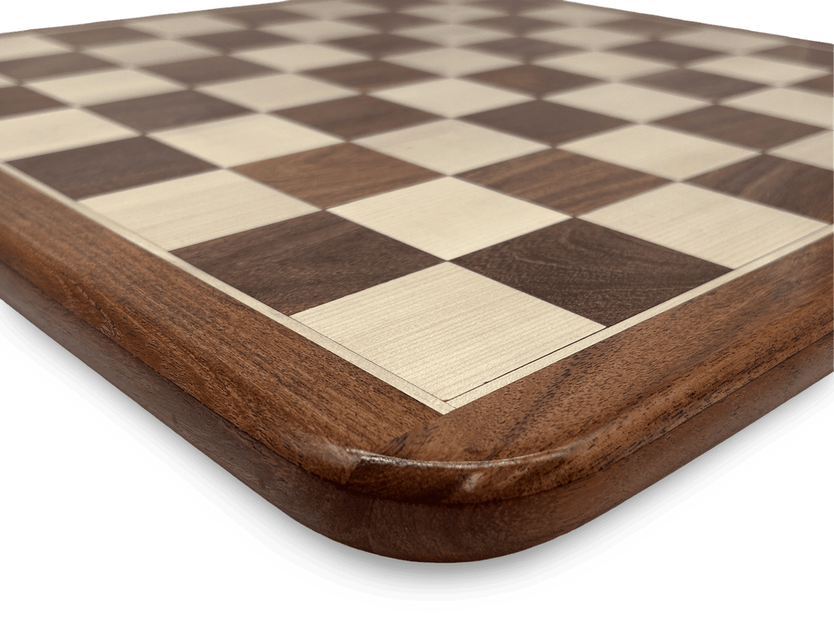 Rex Noir Solid Timber Chessboard Classic - rounded corner