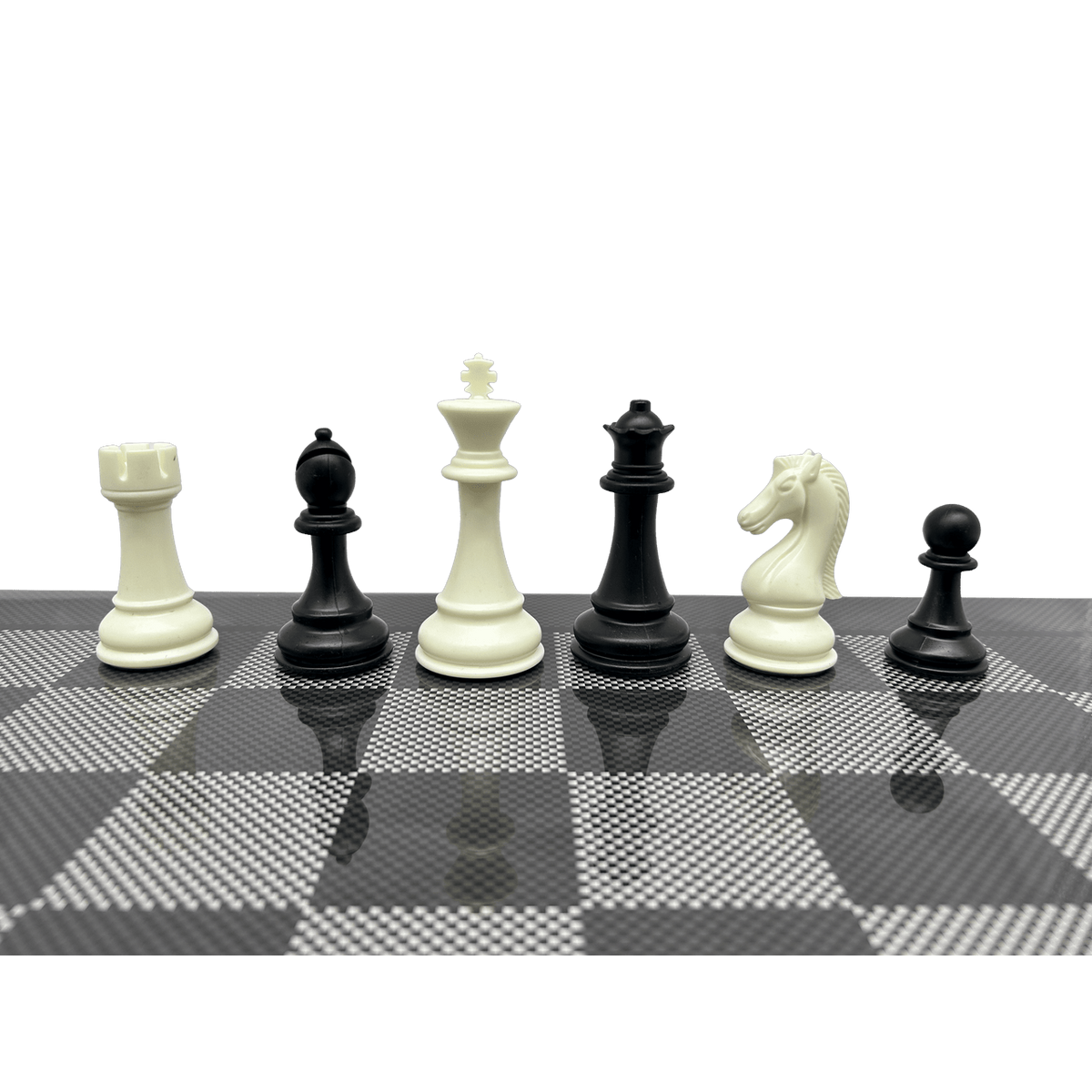 Carbon Elite Chess Set - chess pieces
