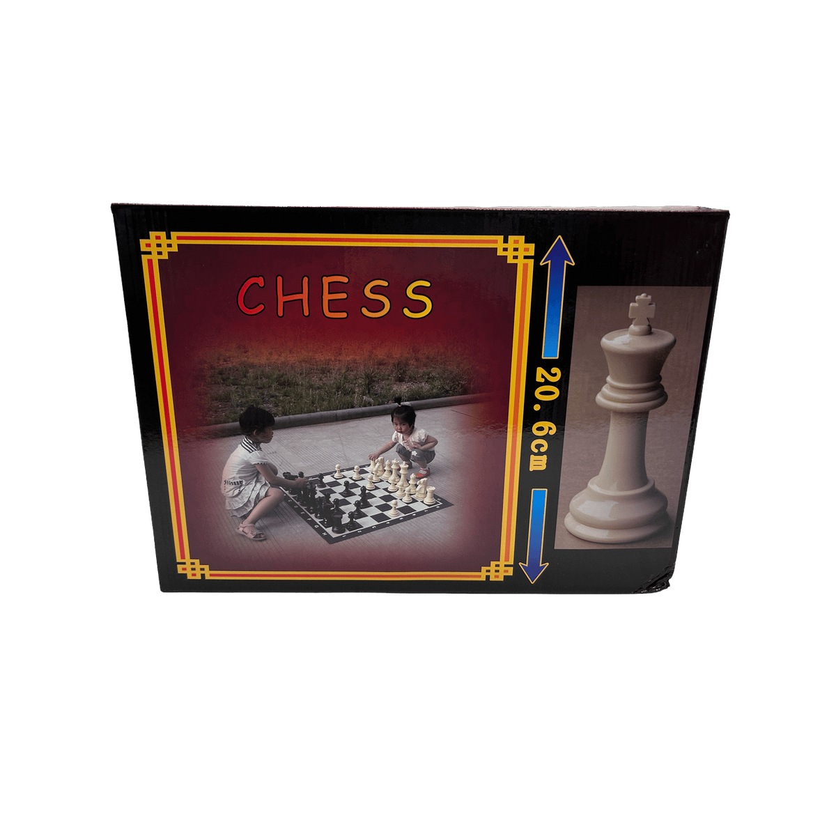 2-in-1 Mini Garden Chess & Checkers Set