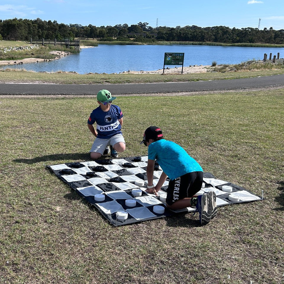 Giant Chess 10cm Garden Checkers Pieces (pieces only)