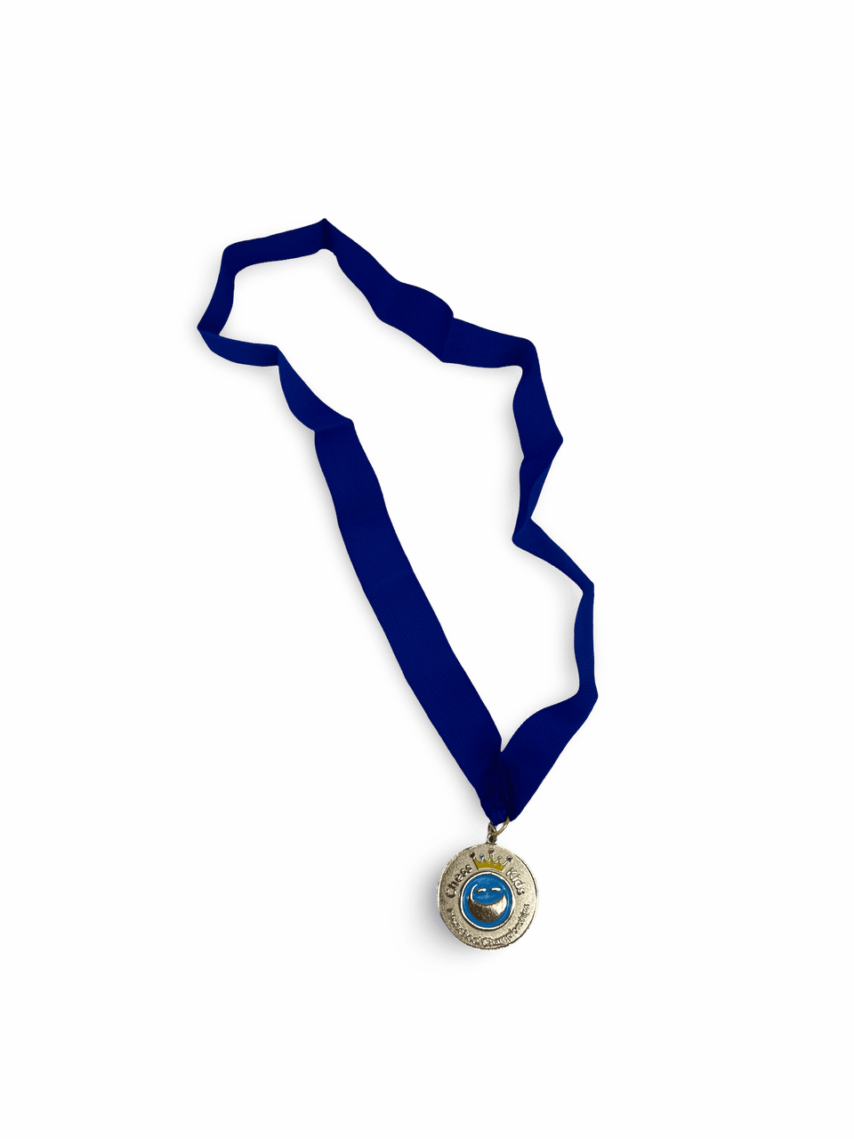 Interschool Medal - Gold with Blue Ribbon