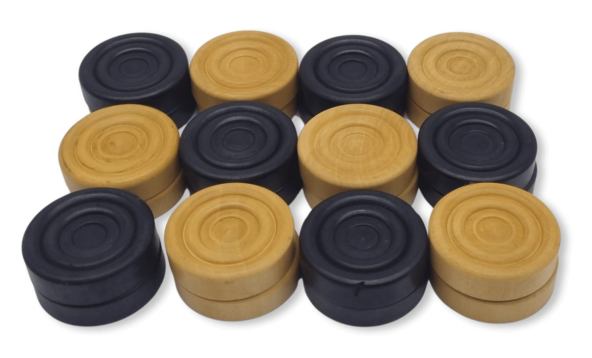 Rex Noir Checkers Set with Storage Case - pieces only