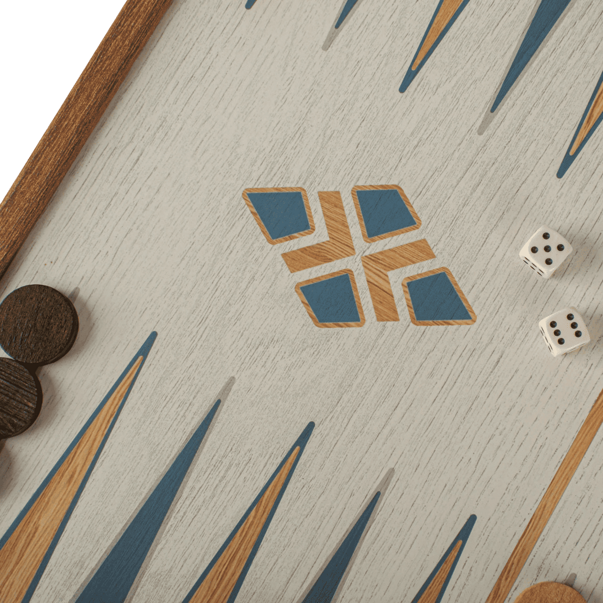 3-in-1 Blue Breeze Game Collection – Chess, Backgammon & Checkers - detail