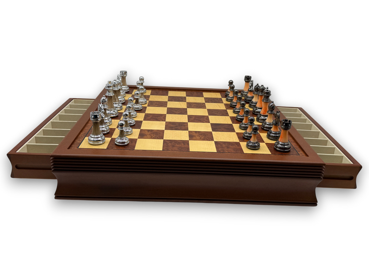 Segreto Grande Drawers Chess Set - drawers