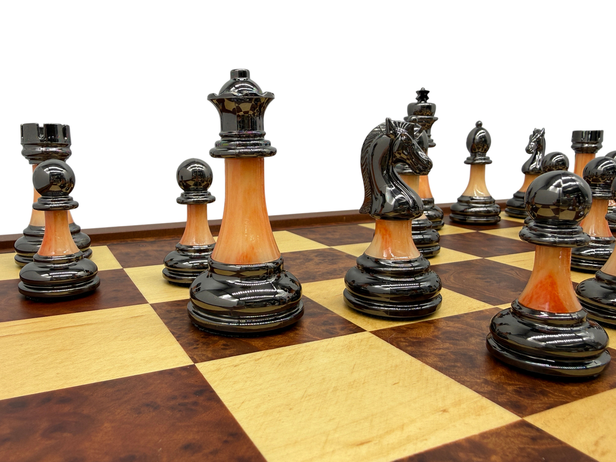 Segreto Grande Drawers Chess Set - black pieces