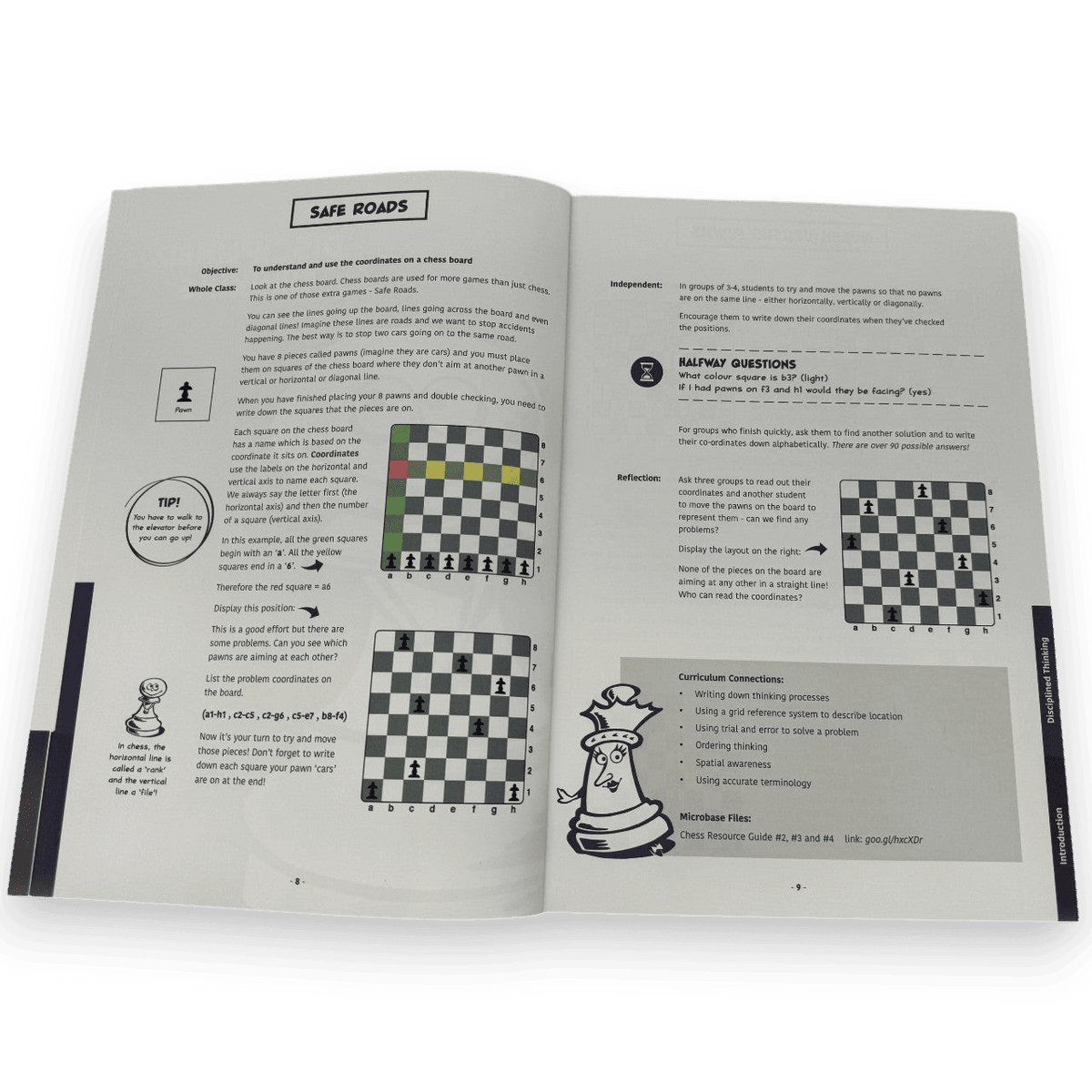 Chess Kids Teacher Resource Guide open book