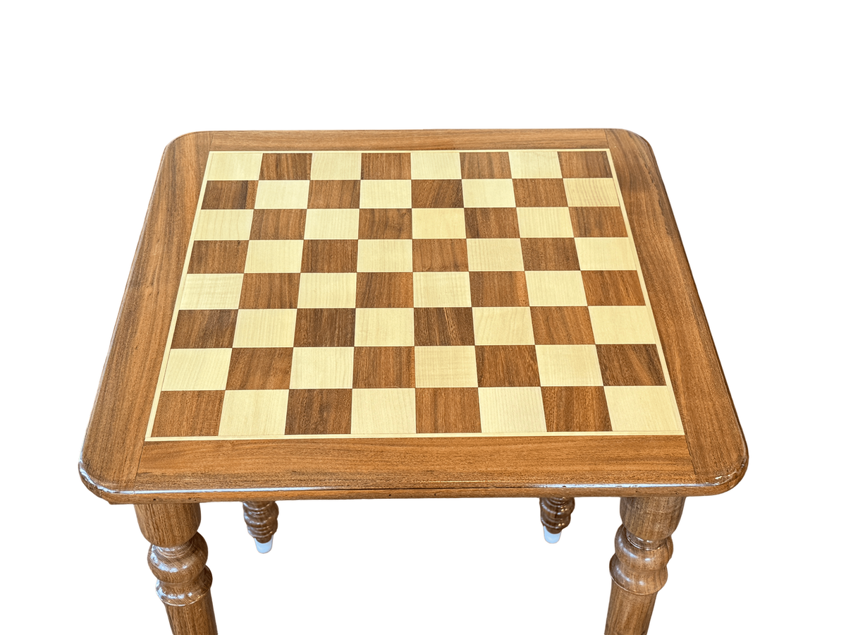 Rex Noir Wooden Chess Table - playing surface