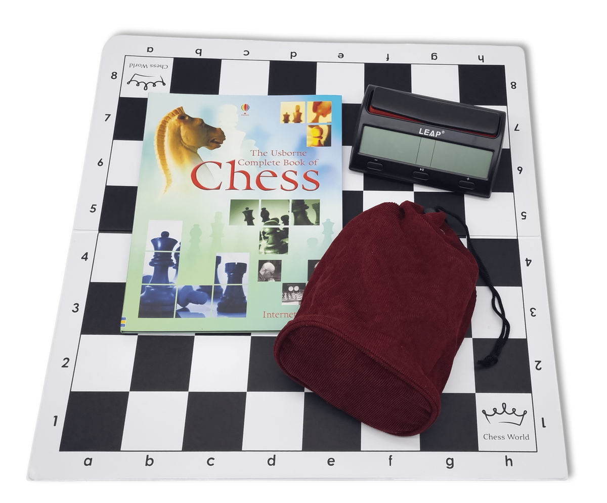Ultimate Chess Starter Pack: Chessboard, Chess pieces, Chess Clocks, Chess Book