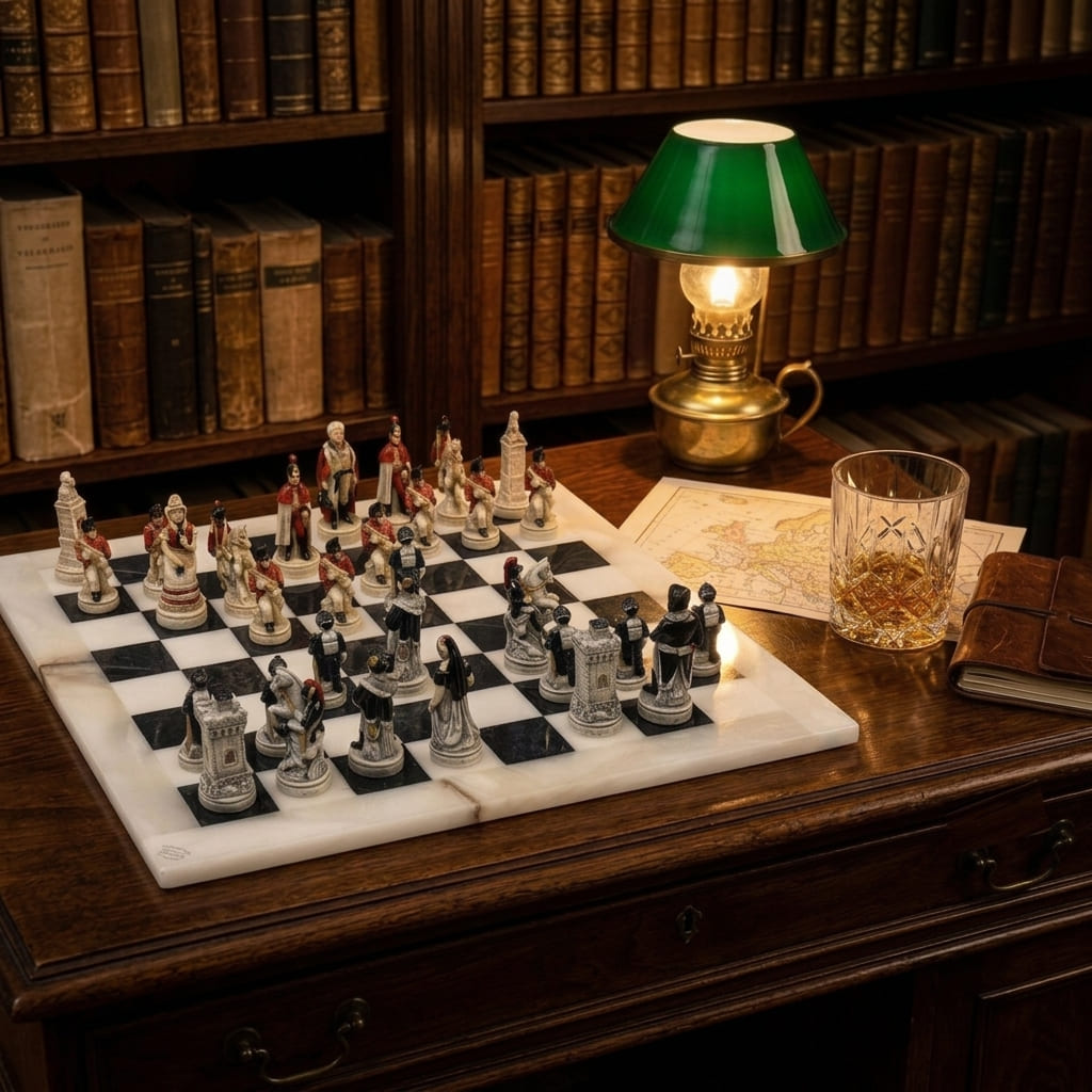 Battle of Waterloo Chess Set - Lifestyle