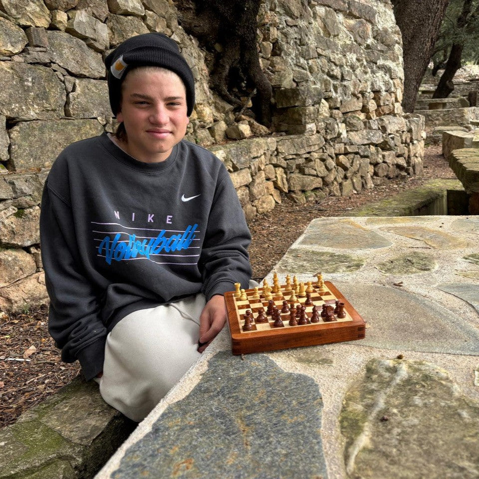 Chess Set in use