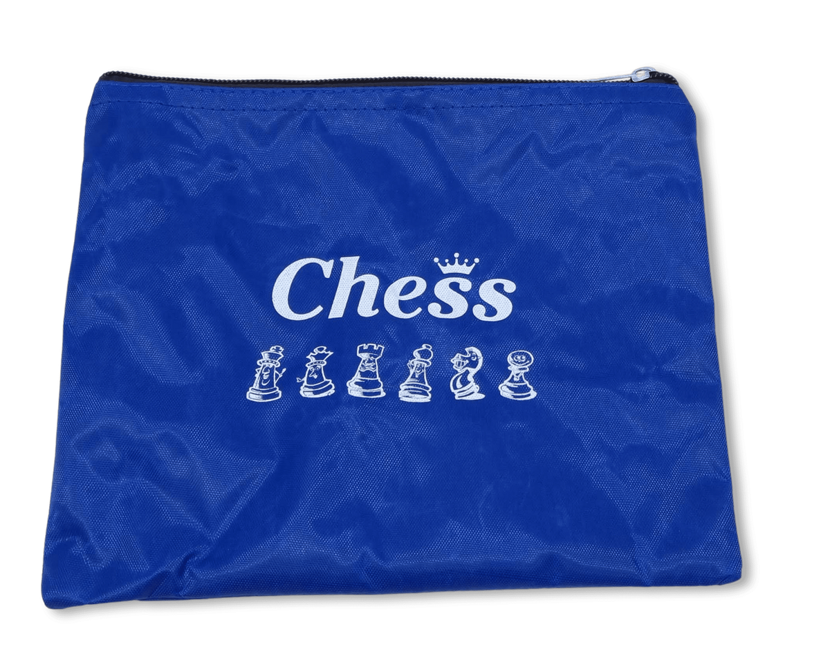 Zip Up Chess Pieces Bag – Blue