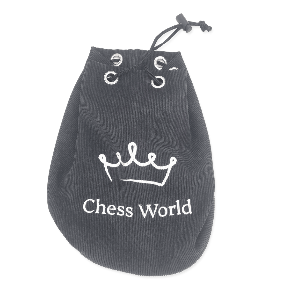 Black Drawstring Chess Pieces Bag