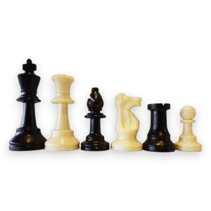 95mm Plastic Chess Pieces (Double Weighted) (PP963)