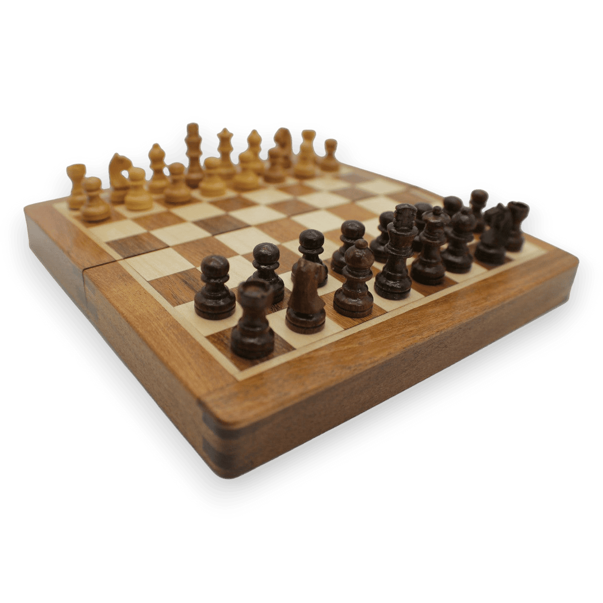 Rex Noir 18cm / 7" Flip Magnetic Travel Chess Set (FLI-S-18) flat