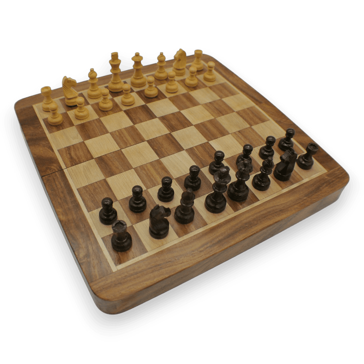 Rex Noir 25cm Flip Magnetic Travel Chess Set (FLI-S-25) board from above