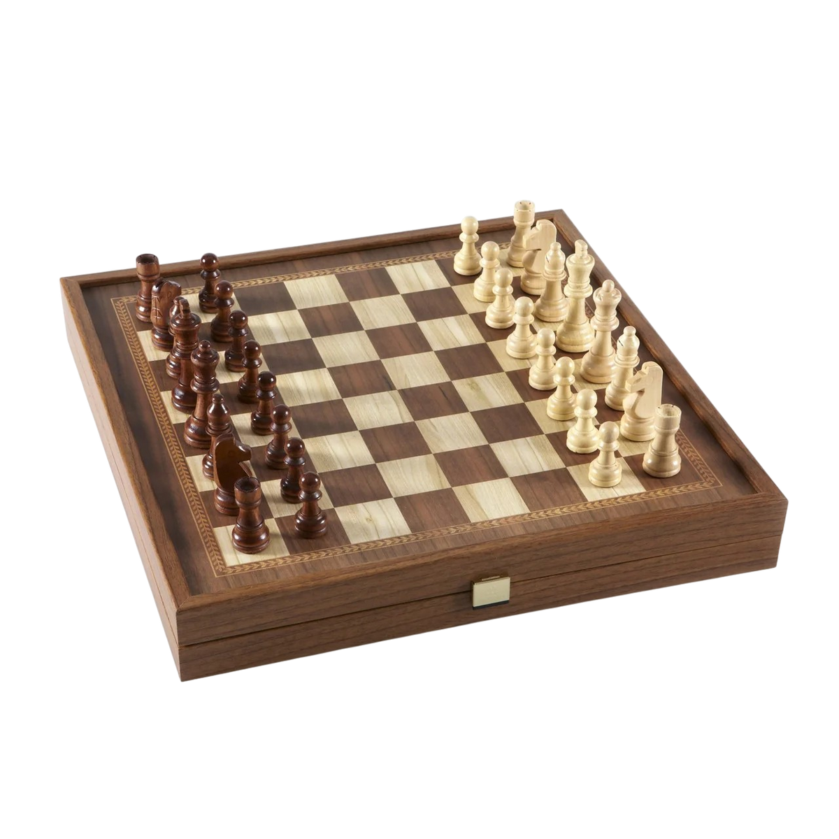 Manopoulos 41cm Classic Style 2in1 Combo Game in  Wooden Case, Chess/Backgammon (STP36E) chess set