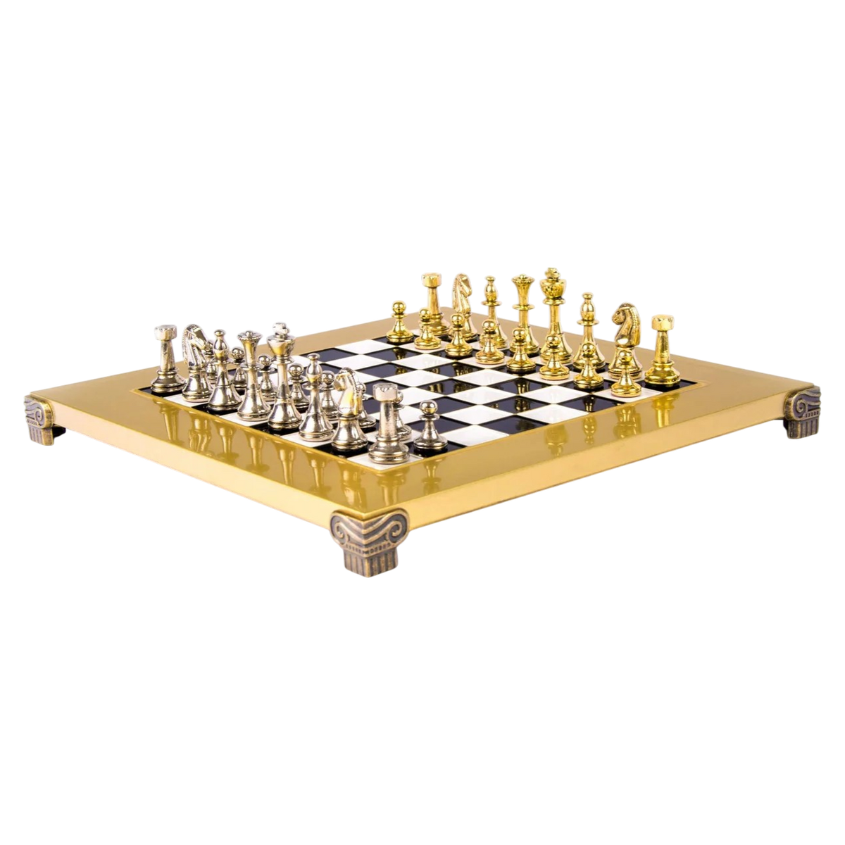 Regal Staunton Battlefield Chess Set - Display Item - angle