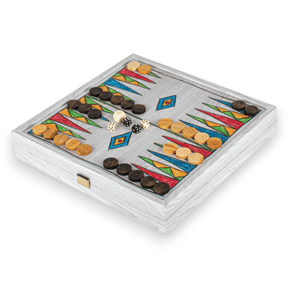 5-in-1 Rainbow Whimsy Game Collection Standard - Backgammon
