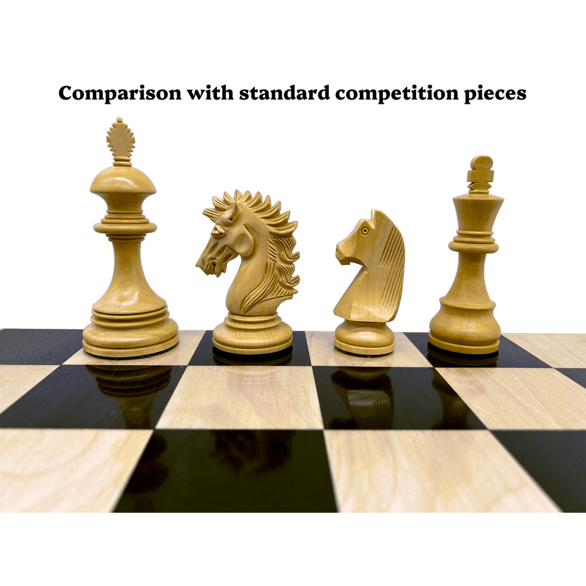 Istanbul Prestige Chess Set - size comparison