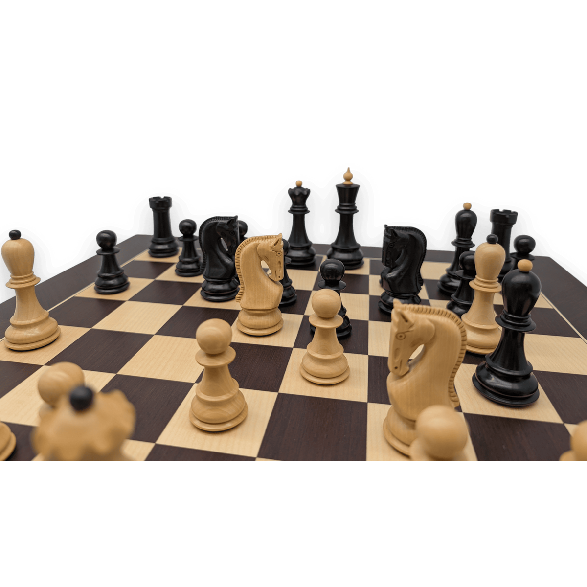 Zagreb Zeal Chess Set - in play