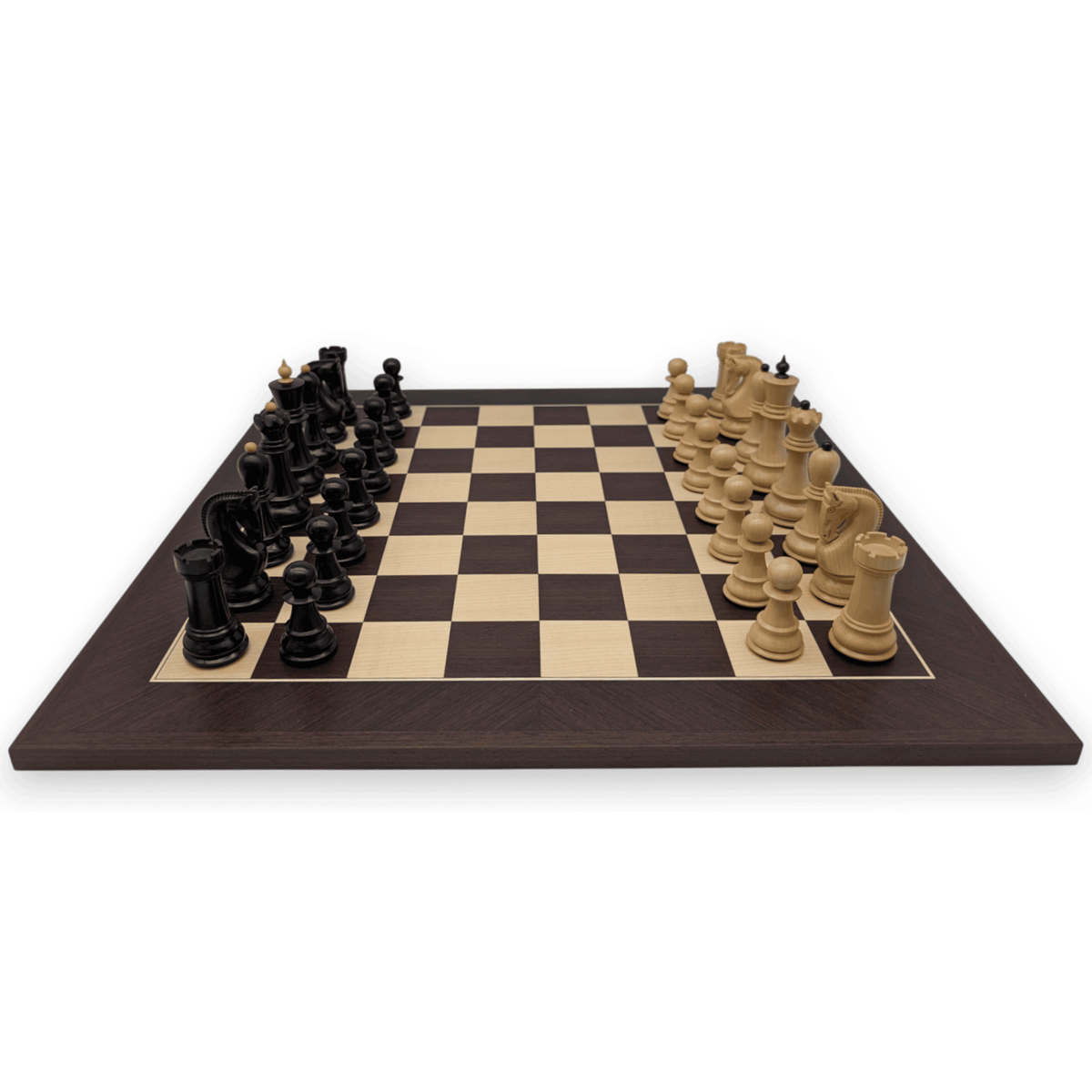 Zagreb Zeal Chess Set - side view