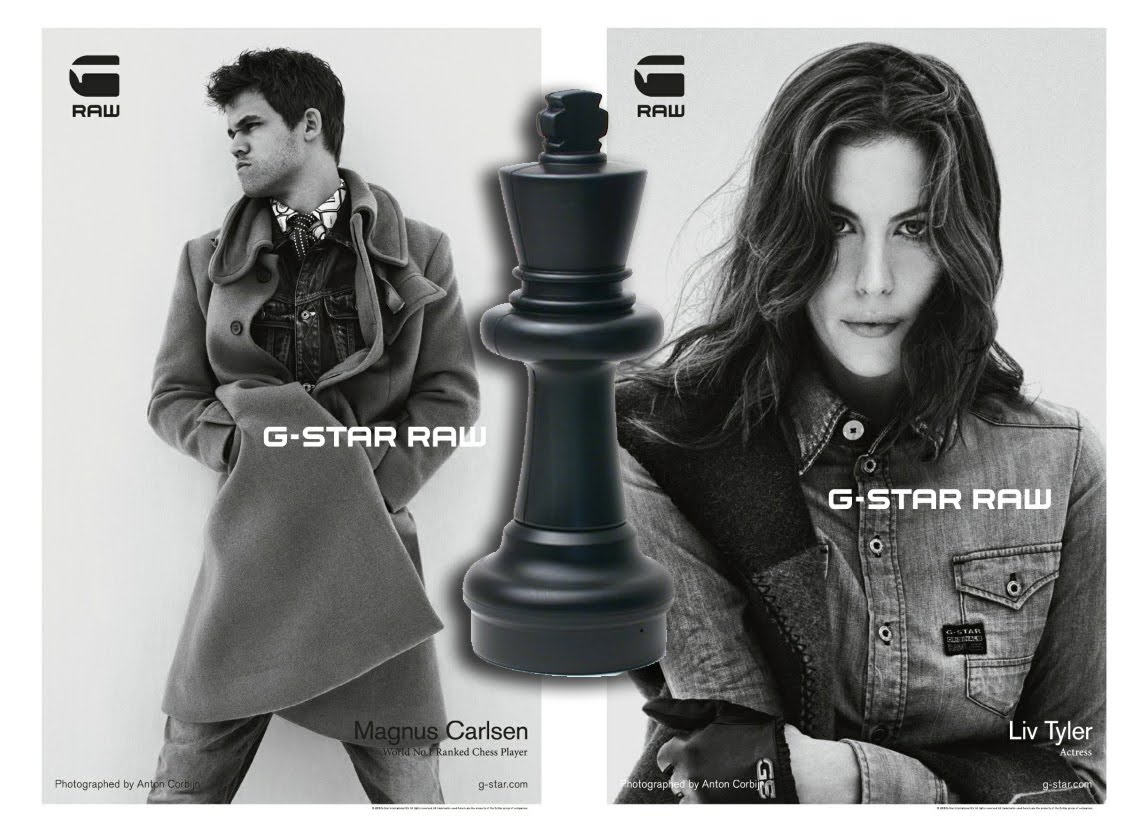 Magnus Carlsen and Liv Tyler fashion campaign